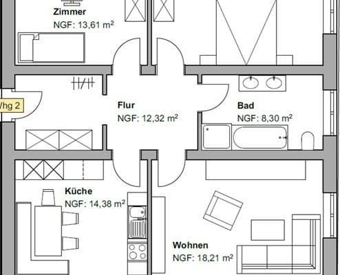 Prenájom bytu 3-izbový 84 m², Erlenweg 2, Nesselwang Prenájom bytu 3-izbový 84 m², Erlenweg 2, Nesselwang