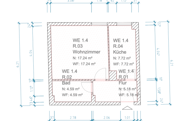 Prenájom bytu 1-izbový 35 m², Nauen Prenájom bytu 1-izbový 35 m², Nauen