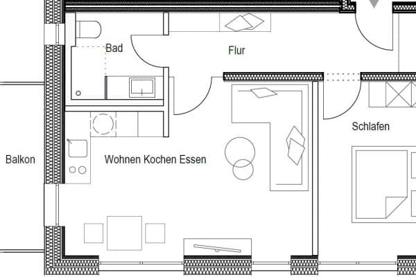 Prenájom bytu 2-izbový 51 m², Alte Nürnberger Straße 57, Regensburg, Bavorsko Prenájom bytu 2-izbový 51 m², Alte Nürnberger Straße 57, Regensburg, Bavorsko