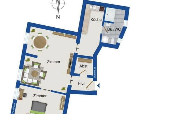 Prenájom bytu 2-izbový 63 m², Rothenburger Straße 151, Nürnberg Prenájom bytu 2-izbový 63 m², Rothenburger Straße 151, Nürnberg