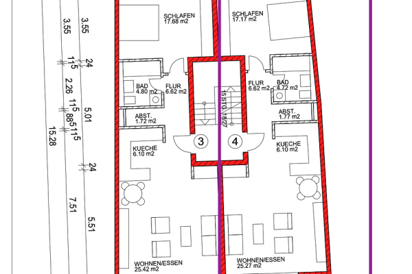 Prenájom bytu 2-izbový 60 m², Kohlenstraße 7/1, Rastatt Prenájom bytu 2-izbový 60 m², Kohlenstraße 7/1, Rastatt