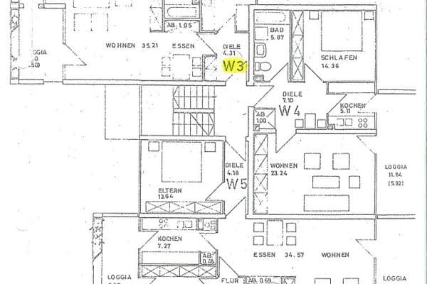 Prenájom bytu 3-izbový 97 m², Würzburg, Bavorsko Prenájom bytu 3-izbový 97 m², Würzburg, Bavorsko