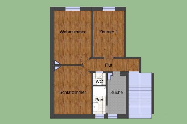 Prenájom bytu 3-izbový 66 m², Offenbach am Main Prenájom bytu 3-izbový 66 m², Offenbach am Main