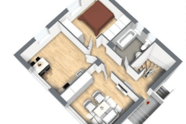 Prenájom bytu 2-izbový 63 m², Attenkirchen, Bavorsko Prenájom bytu 2-izbový 63 m², Attenkirchen, Bavorsko