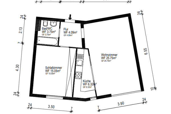 Predaj bytu 2-izbový 55 m², München, Bavorsko Predaj bytu 2-izbový 55 m², München, Bavorsko