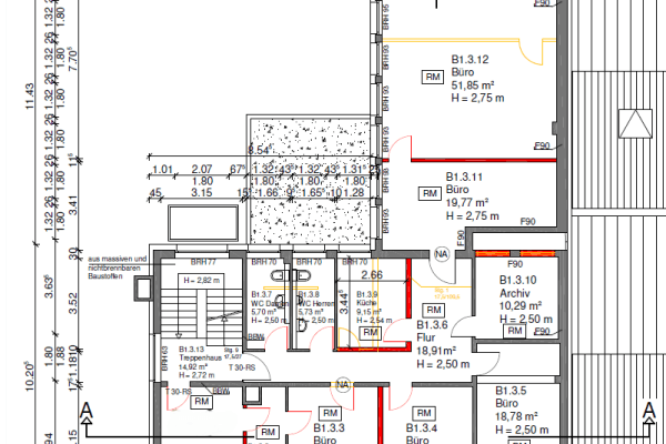 Prenájom kancelárie 188 m², Heiligenhaus Prenájom kancelárie 188 m², Heiligenhaus