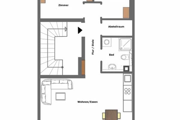 Prenájom bytu 3-izbový 60 m², Kelsterbach Prenájom bytu 3-izbový 60 m², Kelsterbach
