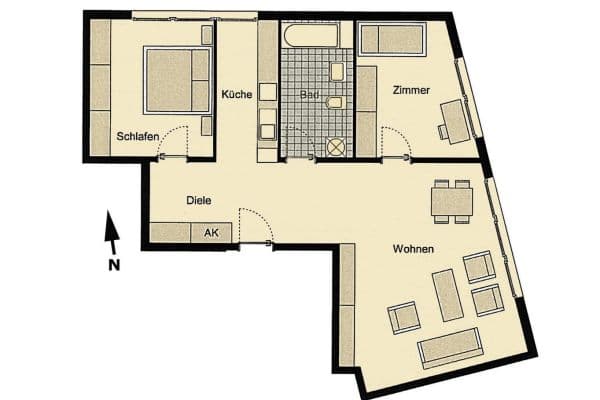 Predaj bytu 3-izbový 86 m², Eisnergutbogen 35, München, Bavorsko Predaj bytu 3-izbový 86 m², Eisnergutbogen 35, München, Bavorsko
