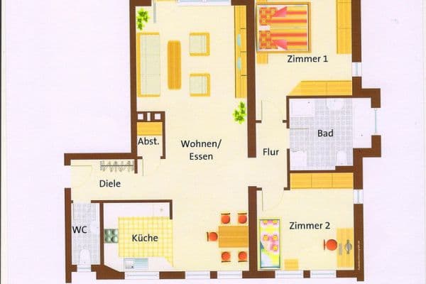 Prenájom bytu 3-izbový 96 m², Schulstraße 20a, 64572 Büttelborn Prenájom bytu 3-izbový 96 m², Schulstraße 20a, 64572 Büttelborn