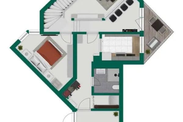 Prenájom bytu 4-izbový 110 m², Leonberg Prenájom bytu 4-izbový 110 m², Leonberg