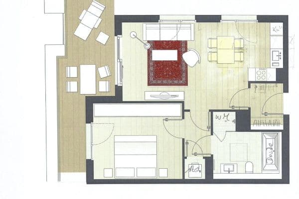 Prenájom bytu 2-izbový 76 m², Köln, Severné Porýnie - Westfálsko Prenájom bytu 2-izbový 76 m², Köln, Severné Porýnie - Westfálsko