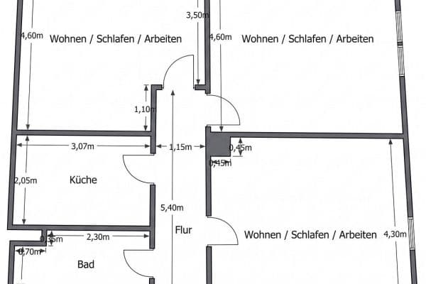 Predaj bytu 3-izbový 80 m², K3 2, Mannheim Predaj bytu 3-izbový 80 m², K3 2, Mannheim