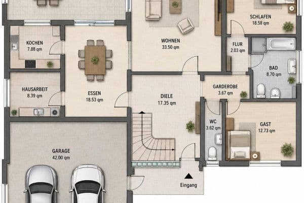 Predaj domu 252 m², pozemok 697 m², Bretten Predaj domu 252 m², pozemok 697 m², Bretten