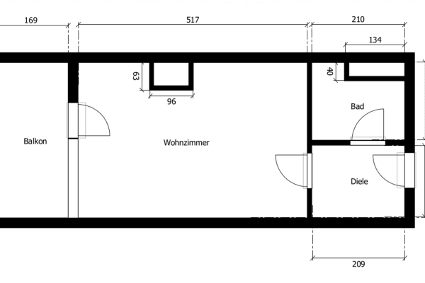 Prenájom bytu 1-izbový 28 m², Mailänderstraße 18, Frankfurt am Main, Hesensko Prenájom bytu 1-izbový 28 m², Mailänderstraße 18, Frankfurt am Main, Hesensko
