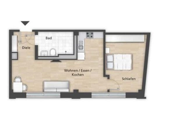 Prenájom bytu 2-izbový 45 m², Steinbühler Str. 4-6, Nürnberg, Bavorsko Prenájom bytu 2-izbový 45 m², Steinbühler Str. 4-6, Nürnberg, Bavorsko