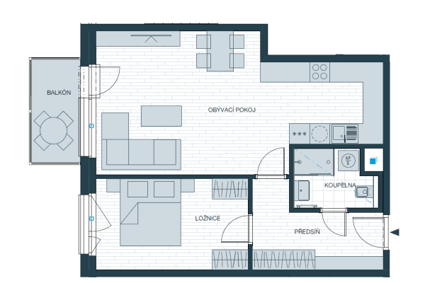 Prenájom bytu 2-izbový 58 m², Kladno Prenájom bytu 2-izbový 58 m², Kladno