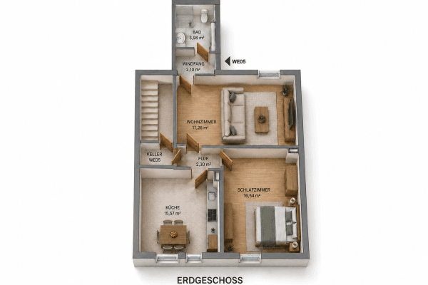 Prenájom bytu 2-izbový 58 m², Lingenfeld, Porýnie-Falcko Prenájom bytu 2-izbový 58 m², Lingenfeld, Porýnie-Falcko
