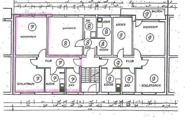 Prenájom bytu 2-izbový 52 m², Mammutring, Salzgitter Prenájom bytu 2-izbový 52 m², Mammutring, Salzgitter