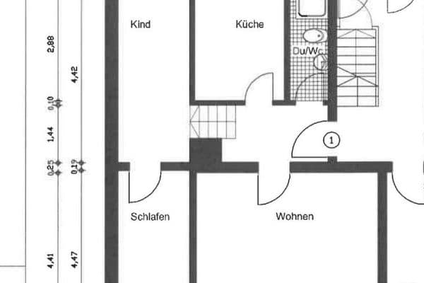 Prenájom bytu 2-izbový 49 m², Schwarzbach 82, Wuppertal Prenájom bytu 2-izbový 49 m², Schwarzbach 82, Wuppertal