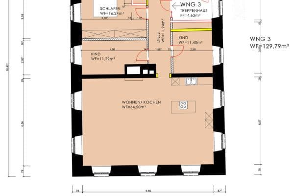 Prenájom bytu 4-izbový 130 m², Oberhaslbach Prenájom bytu 4-izbový 130 m², Oberhaslbach