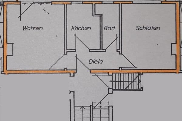 Prenájom bytu 2-izbový 51 m², Hebbelstr. 26, Hattingen-Südstadt Prenájom bytu 2-izbový 51 m², Hebbelstr. 26, Hattingen-Südstadt