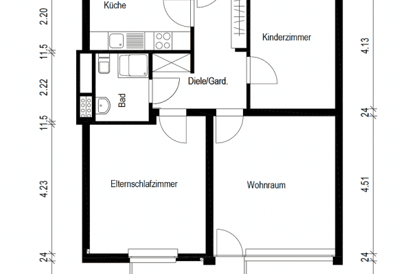 Predaj bytu 3-izbový 70 m², Mülheim an der Ruhr Predaj bytu 3-izbový 70 m², Mülheim an der Ruhr