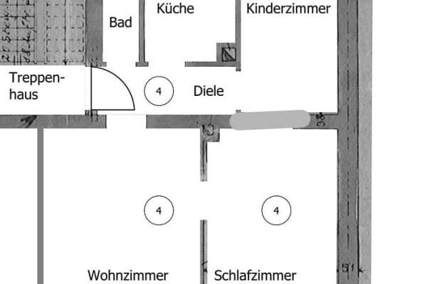 Prenájom bytu 3-izbový 56 m², Markgrafenstraße 17, Nürnberg Prenájom bytu 3-izbový 56 m², Markgrafenstraße 17, Nürnberg
