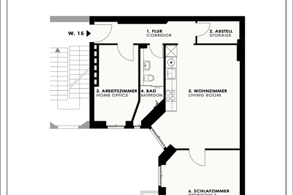 Prenájom bytu 3-izbový 64 m², Berlin, Berlín Prenájom bytu 3-izbový 64 m², Berlin, Berlín