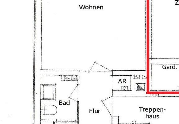 Prenájom bytu 1-izbový 36 m², Martinistraße 17, Osnabrück, Dolné Sasko Prenájom bytu 1-izbový 36 m², Martinistraße 17, Osnabrück, Dolné Sasko
