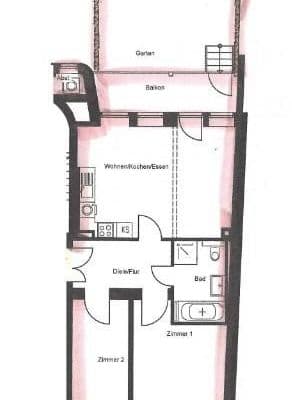 Prenájom bytu 3-izbový 75 m², Leipzig, Sasko Prenájom bytu 3-izbový 75 m², Leipzig, Sasko