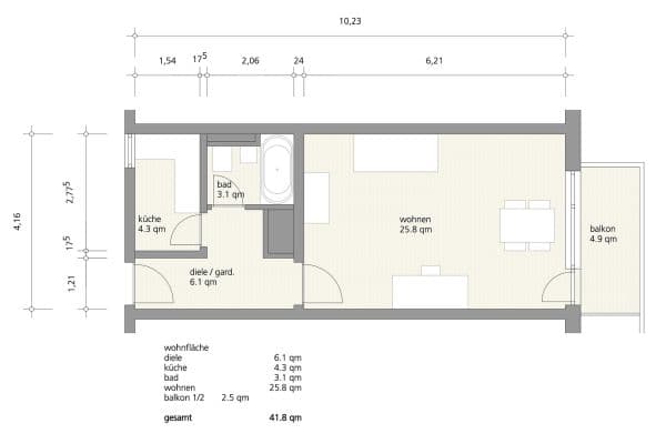 Predaj bytu 1-izbový 42 m², München, Bavorsko Predaj bytu 1-izbový 42 m², München, Bavorsko