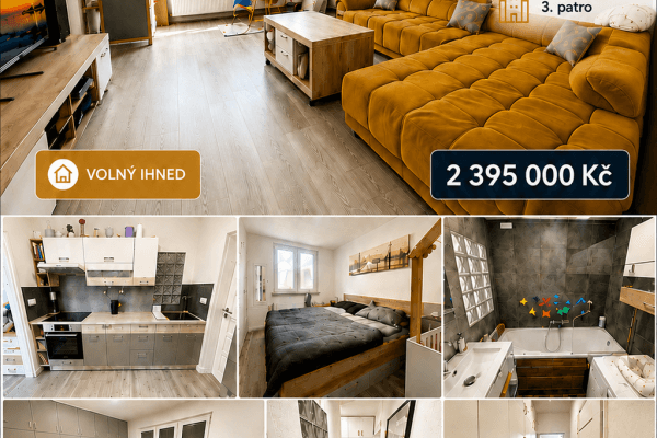 Predaj bytu 3-izbový 76 m², F. S. Tůmy, Orlová Predaj bytu 3-izbový 76 m², F. S. Tůmy, Orlová