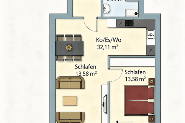 Predaj bytu 2-izbový 65 m², Hamburg, Hamburg Predaj bytu 2-izbový 65 m², Hamburg, Hamburg