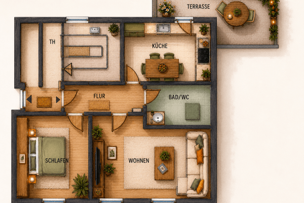 Predaj bytu 2-izbový 60 m², Freising, Bavorsko Predaj bytu 2-izbový 60 m², Freising, Bavorsko