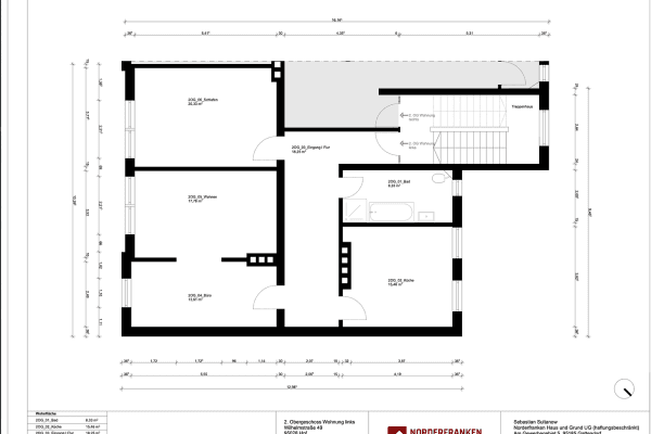 Prenájom bytu 3-izbový 93 m², Hof, Bavorsko Prenájom bytu 3-izbový 93 m², Hof, Bavorsko