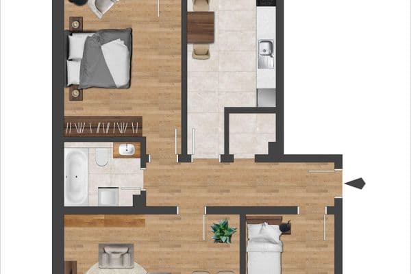 Predaj bytu 3-izbový 83 m², Dülmen, Severné Porýnie - Westfálsko Predaj bytu 3-izbový 83 m², Dülmen, Severné Porýnie - Westfálsko