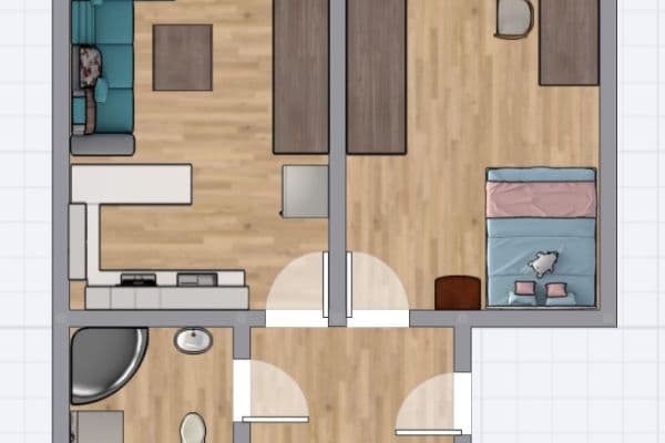 Prenájom bytu 2-izbový 44 m², Holandská, Praha Prenájom bytu 2-izbový 44 m², Holandská, Praha