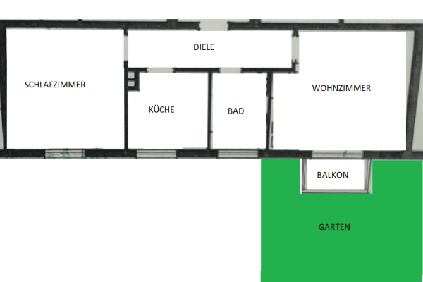 Prenájom bytu 2-izbový 50 m², Unterstr. 72, Essen Prenájom bytu 2-izbový 50 m², Unterstr. 72, Essen