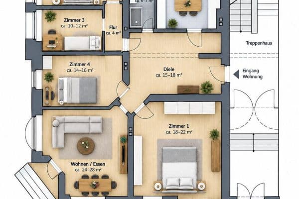 Predaj bytu 5-izbový 139 m², Hildesheimer Straße 66, Dresden Predaj bytu 5-izbový 139 m², Hildesheimer Straße 66, Dresden