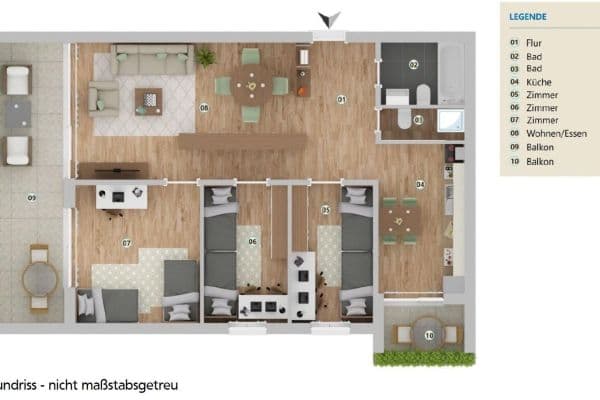 Predaj bytu 4-izbový 84 m², Berliner Straße 35, Ingolstadt, Bavorsko Predaj bytu 4-izbový 84 m², Berliner Straße 35, Ingolstadt, Bavorsko
