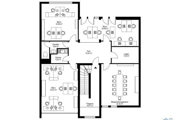 Prenájom kancelárie 140 m², Detmolder Str. 596, Bielefeld Prenájom kancelárie 140 m², Detmolder Str. 596, Bielefeld