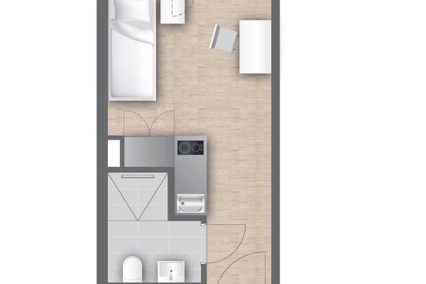 Prenájom bytu 1-izbový 20 m², Landsberger Strasse 441, München, Bavorsko Prenájom bytu 1-izbový 20 m², Landsberger Strasse 441, München, Bavorsko
