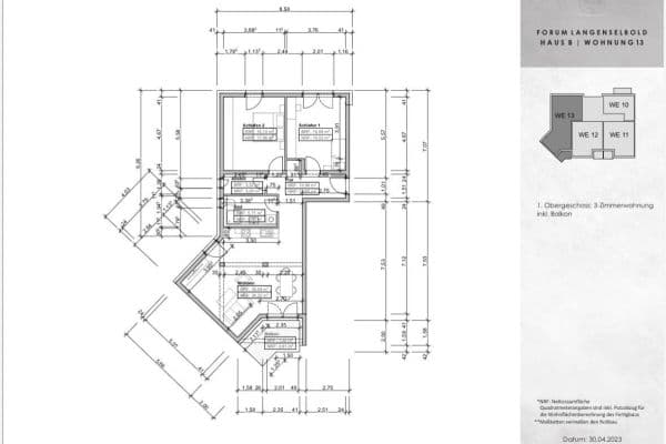 Prenájom bytu 3-izbový 94 m², Friedrichstraße 8a, Langenselbold Prenájom bytu 3-izbový 94 m², Friedrichstraße 8a, Langenselbold