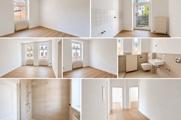 Prenájom bytu 3-izbový 77 m², Erfurt, Durínsko Prenájom bytu 3-izbový 77 m², Erfurt, Durínsko