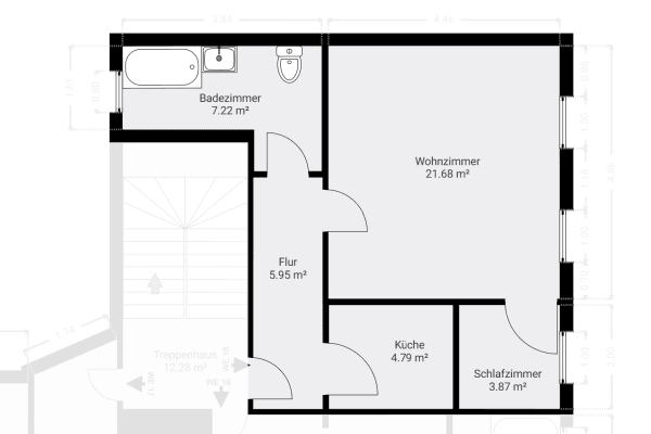 Prenájom bytu 2-izbový 44 m², Sieverstorstraße 1, Magdeburg, Sasko-Anhaltsko Prenájom bytu 2-izbový 44 m², Sieverstorstraße 1, Magdeburg, Sasko-Anhaltsko