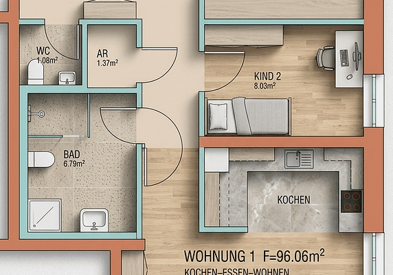 Predaj bytu 4-izbový 97 m², Baden-Baden Predaj bytu 4-izbový 97 m², Baden-Baden