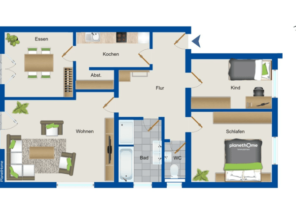 Prenájom bytu 4-izbový 105 m², Orchideenweg 3, Stutensee Prenájom bytu 4-izbový 105 m², Orchideenweg 3, Stutensee