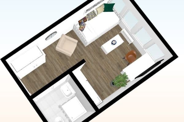 Prenájom bytu 1-izbový 25 m², Hürth Prenájom bytu 1-izbový 25 m², Hürth