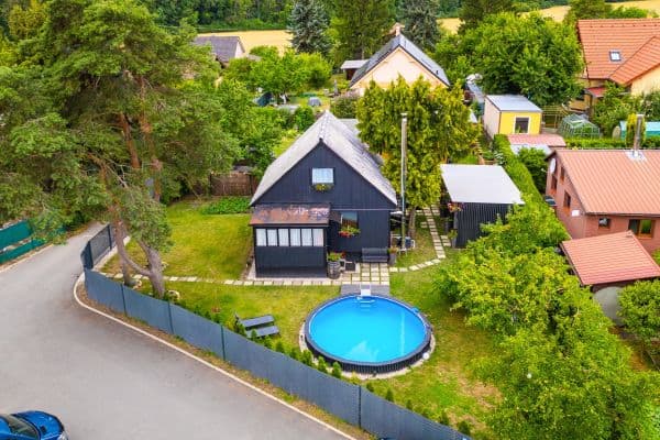Predaj rekreačného objektu 90 m², pozemok 412 m², Chatařská, Bořanovice Predaj rekreačného objektu 90 m², pozemok 412 m², Chatařská, Bořanovice