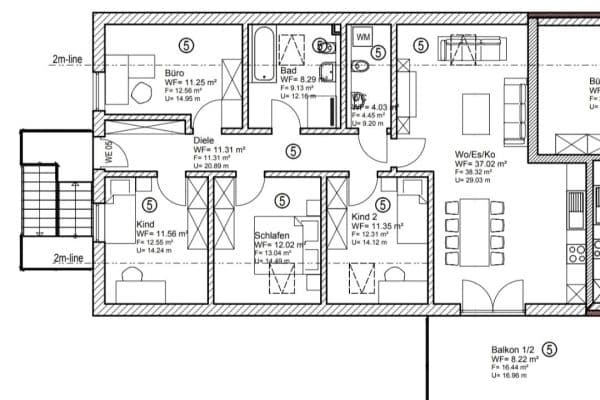 Prenájom bytu 5-izbový 121 m², Falkenstraße 6, Regenstauf Prenájom bytu 5-izbový 121 m², Falkenstraße 6, Regenstauf